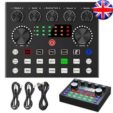 USB Interface External Sound Card Live Broadcast Microphone Audio Card Equipment