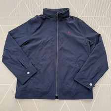 Polo Ralph Lauren Kids Logo Pony Holder Jacket L 14-16 Navy Windbreaker
