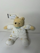 Disney Store Classic Winnie the Pooh Plush Pajamas Rattle Toy Lovey 14" Rare