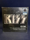 KISS ICON Silver Black Splatter Vinyl LP Exclusive New Sealed