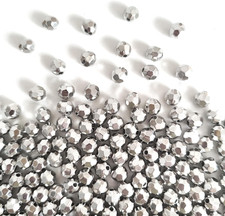 200 Pcs 8Mm Mini Disco Ball Beads, Reflective Mirrorball Beads round Silver Char