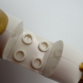 LEGO Disney Princess Cinderella's WHITE HORSE Med Blue Eyes GOLD MANE Tail 41146