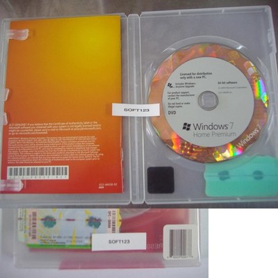 Microsoft Windows 7 Home Premium 64 Bit x64 Full English Version