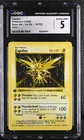 CGC 5 Zapdos 16/102 Base Set 1st Edition Shadowless Holo Pokemon Card