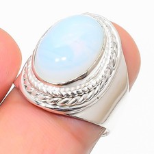 Milky Opalite Gemstone 925 Sterling Silver Jewelry All Size Ring For Gift