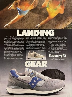 Saucony Shadow Running Shoe Ad                               Landing Gear