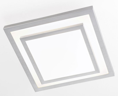 casa NOVA Deckenleuchte CLIPPER III LED BHT 37.50x10x37.50 cm silber