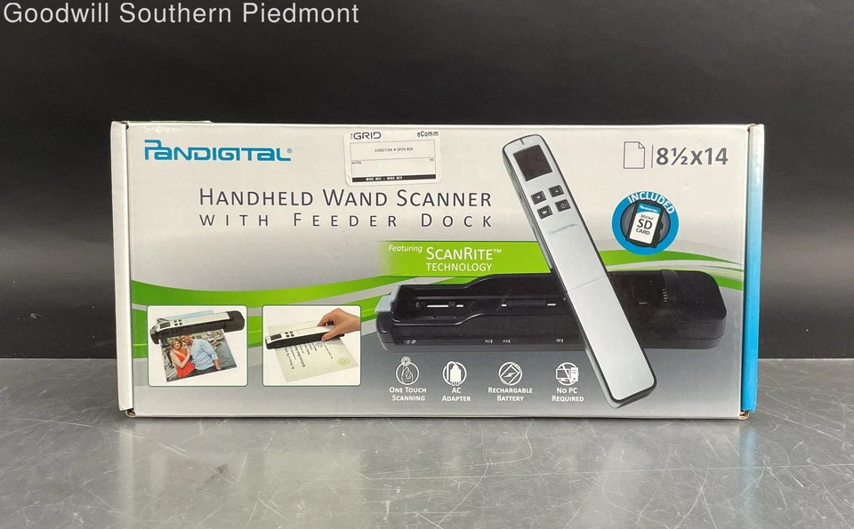 Pandigital PANSCN10 Handstabscanner mit Feeder Dock - Open Box