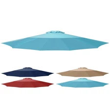 SIMPLE DELUXE 9' PATIO OUTDOOR TABLE YARD UMBRELLA REPLACEMENT TOP - TURQUOISE