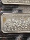 1 ounce Stagecoach silver bar. 999