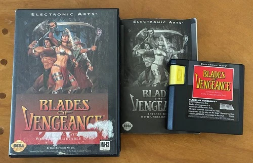 Blades of Vengeance (Sega Genesis) CIB, Complete with case and manual