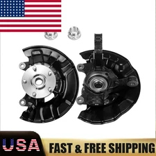 Pair Front Wheel Bearing Hub Knuckle Assy for 14-18 Toyota Corolla 1.8L 698-476