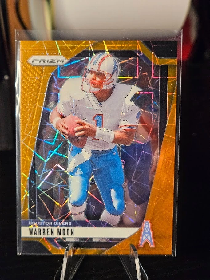 2024 Panini Prizm Warren Moon Orange Laser HOUSTON OILERS - Bild 1 von 1