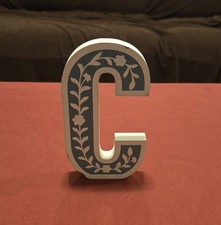 Decorative Wooden Letter C