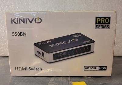 Kinivo 550BN 4K 60Hz HDR 5-Port HDMI Switch PRO Series - NEW IN BOX 550BN1852096
