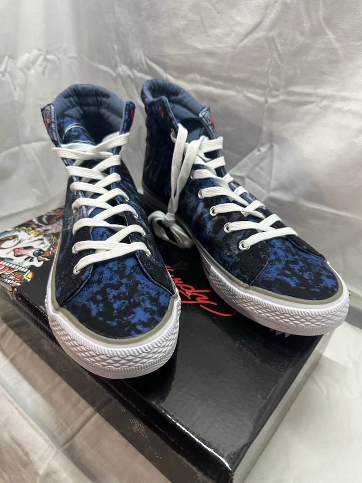 Ed Harvey blue shoes size 9 - Image 2 of 4