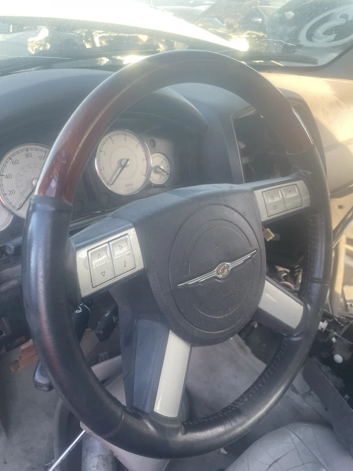 Volante Chrysler 300 300C 2005-2010 OEM cuero madera grano moldura Foto 3 de 3