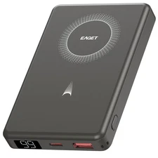 EAGET Magnetic Power Bank 10000mAh 22.5W Fast Charging Wireless Portable Charger