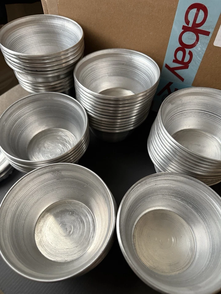 Moi Moi Reusable Aluminium Pot Cup Bowl Set with Lids 12 Pack (BIG) - Image 3 of 4