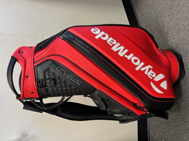 TaylorMade Golf 2022 Stealth Tour Staff Bag - Red & Black | eBay