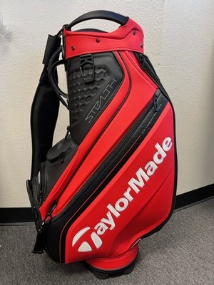 TaylorMade Golf 2022 Stealth Tour Staff Bag - Red & Black | eBay