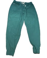 Figs Technical Collection Scrub Pants Joggers Green Size Large FLAW