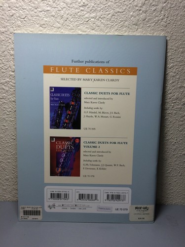 CLASSIC SOLOS FOR FLUTE By Mary Karen Clardy New with Cd Universal Edition - Picture 2 of 5