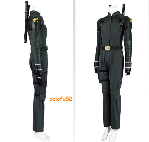 Thunderbolts Yelena Belova Black Widow Cosplay Costume Full Set Jumpsuit Outfits - Picture 6 of 21