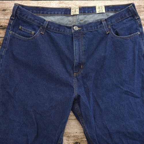 Red Head Brand Men's Size 42/32 Dark Wash Straight Leg Jeans #2267 - Picture 2 of 8