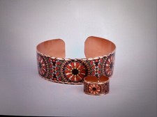 Colorful Copper Ring and Bracelet Set G03
