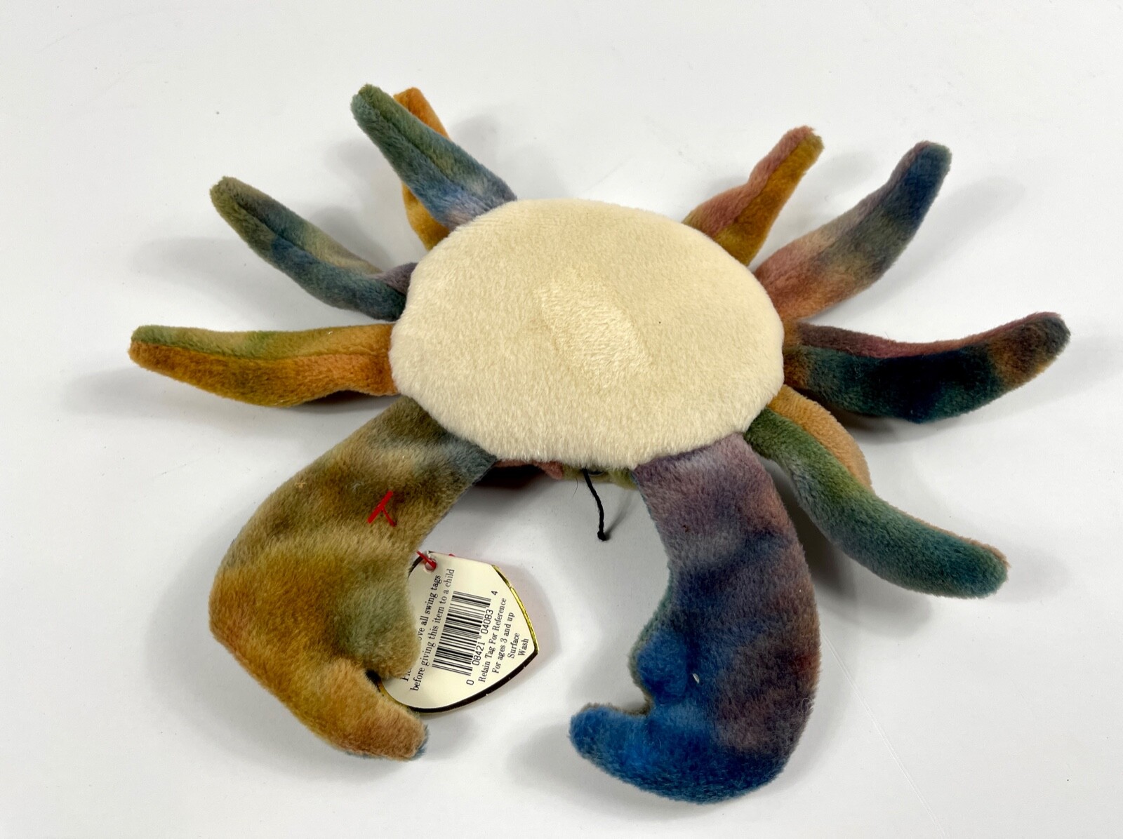 Ty Beanie Baby Claude The Crab Tag Errors! eBay