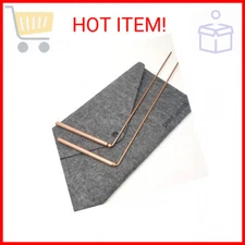 Spirit Hunter 99.9% Copper Dowsing Rod- 2PCS Divining Rods with Bag - Detect Gol