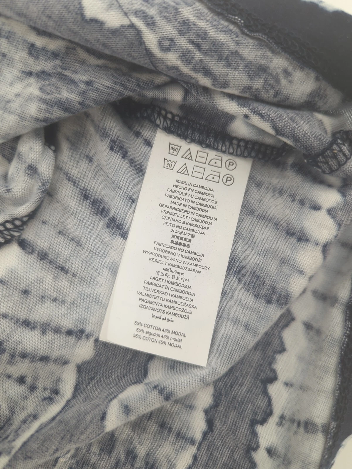 Abito in vita Michael Kors Tie Dye con cappuccio a righe cravatta blu taglia small