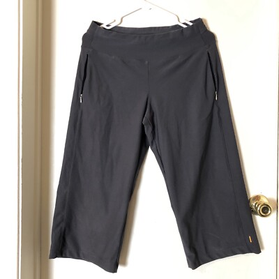 LUCY ACTIVEWEAR Dark Gray Yoga PANTS size S Small Capris