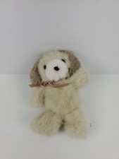 6  VINTAGE RUSS BERRIE PLUSH STUFFED DUNHILL TAN BEIGE TAUPE PUPPY NO.326