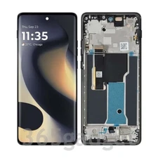 For Motorola Edge 2024 XT2405-1 OLED Display LCD Touch Screen Digitizer Frame
