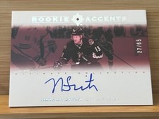 2022-23 Upper Deck Ultimate Nathan Smith Accents Rookie Auto /65