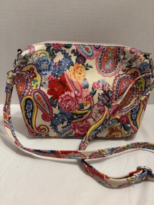 Spring floral paisley Carlos crossbody purse new (rap-pb-004)