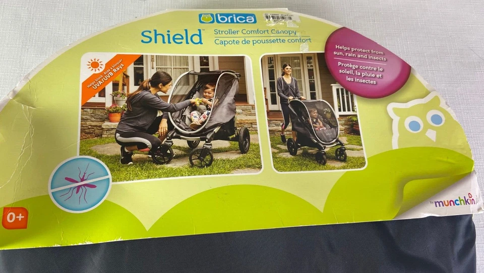 Коляска Munchkin Brica комфортный навес защита от солнца дождя и насекомых новая - Изображение 4 из 4