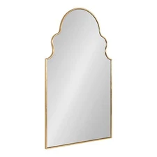 Kate and Laurel Vania Moroccan Arch Decorative Wall Mirror, 20 x 34, Gold, Mo...