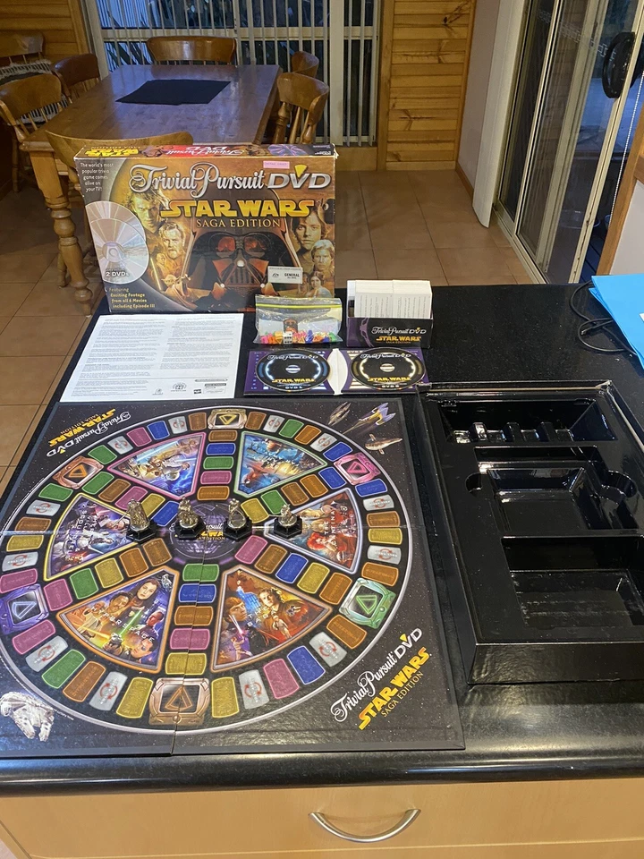 Star Wars Trivial Pursuit Edición DVD Juego Trivia 2005 - Juego Completo Foto 3 de 4