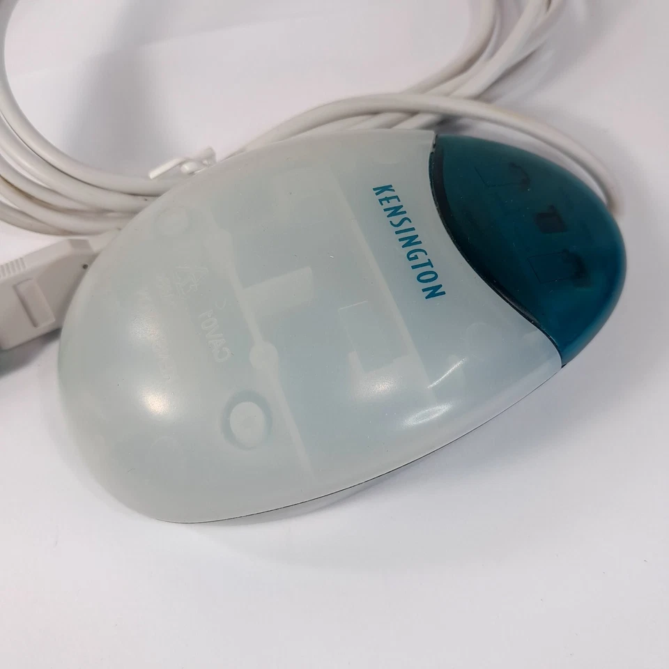 Vintage Kensington Mouse in a Box MAC USB Green translucent clear #64470 wired - Image 4 of 4