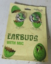 Dinosaur Earbuds with Mic Brand New Gabba Goo...