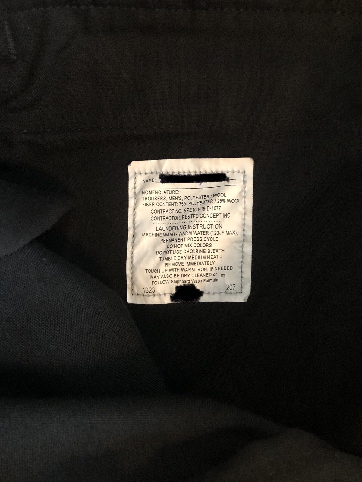 Navy Service Uniform (NSU) Pants Enlisted Men eBay