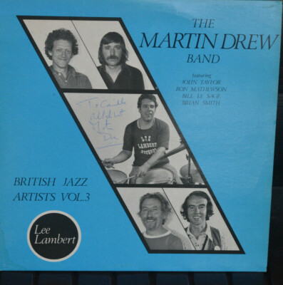 LP Martin Drew ''British Jazz Artists''; signiert; Lee Lambert Records LAM 003