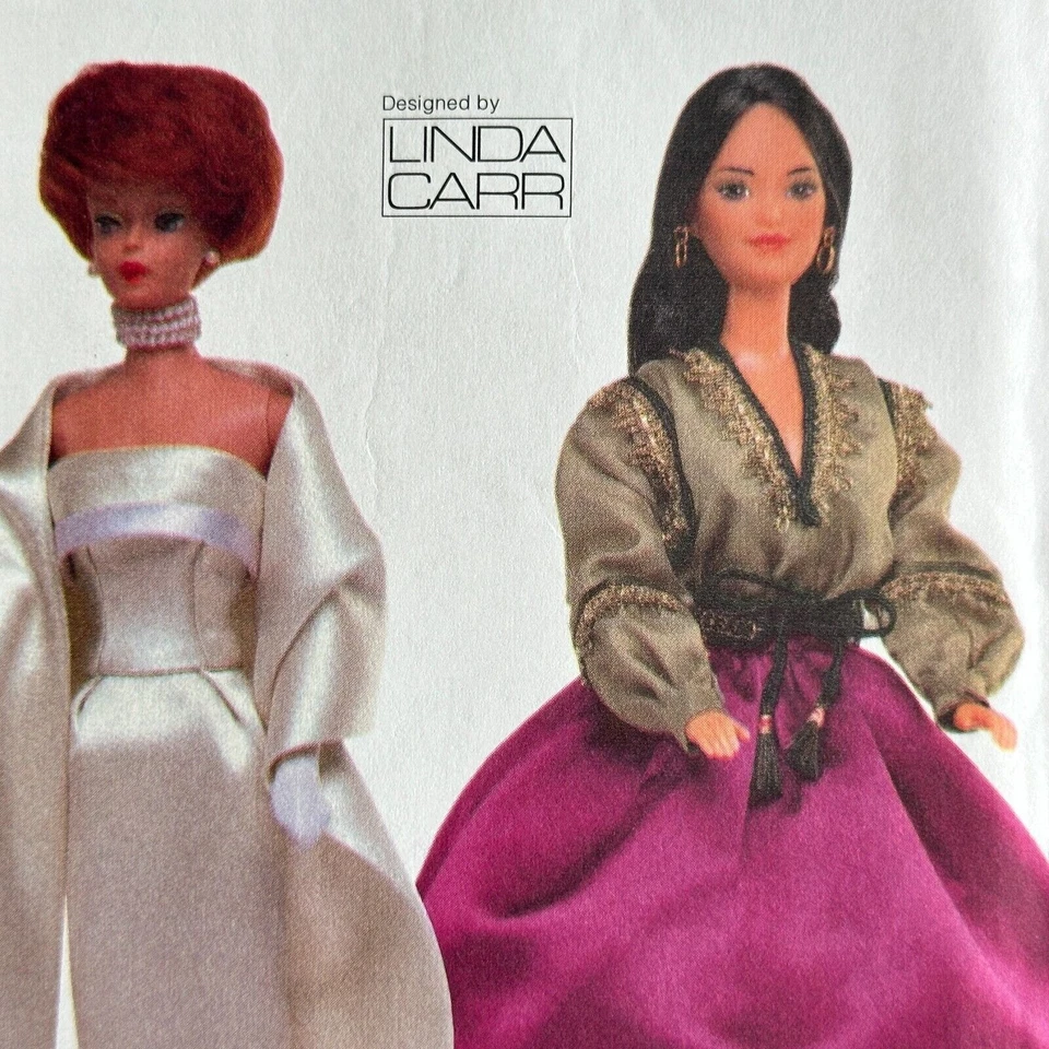 Vogue 7222 Doll Clothes Pattern Barbie 11.5" 1960s 1970s Fashion Outfits Linda C - Image 3 of 4