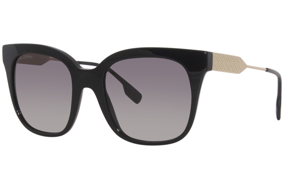 SALE! NEW Burberry BE4328 EVELYN 300111 Black Gray Butterfly Women Sunglasses Burberry Evelyn B-4328 3910/87 Sunglasses Women main image 4
