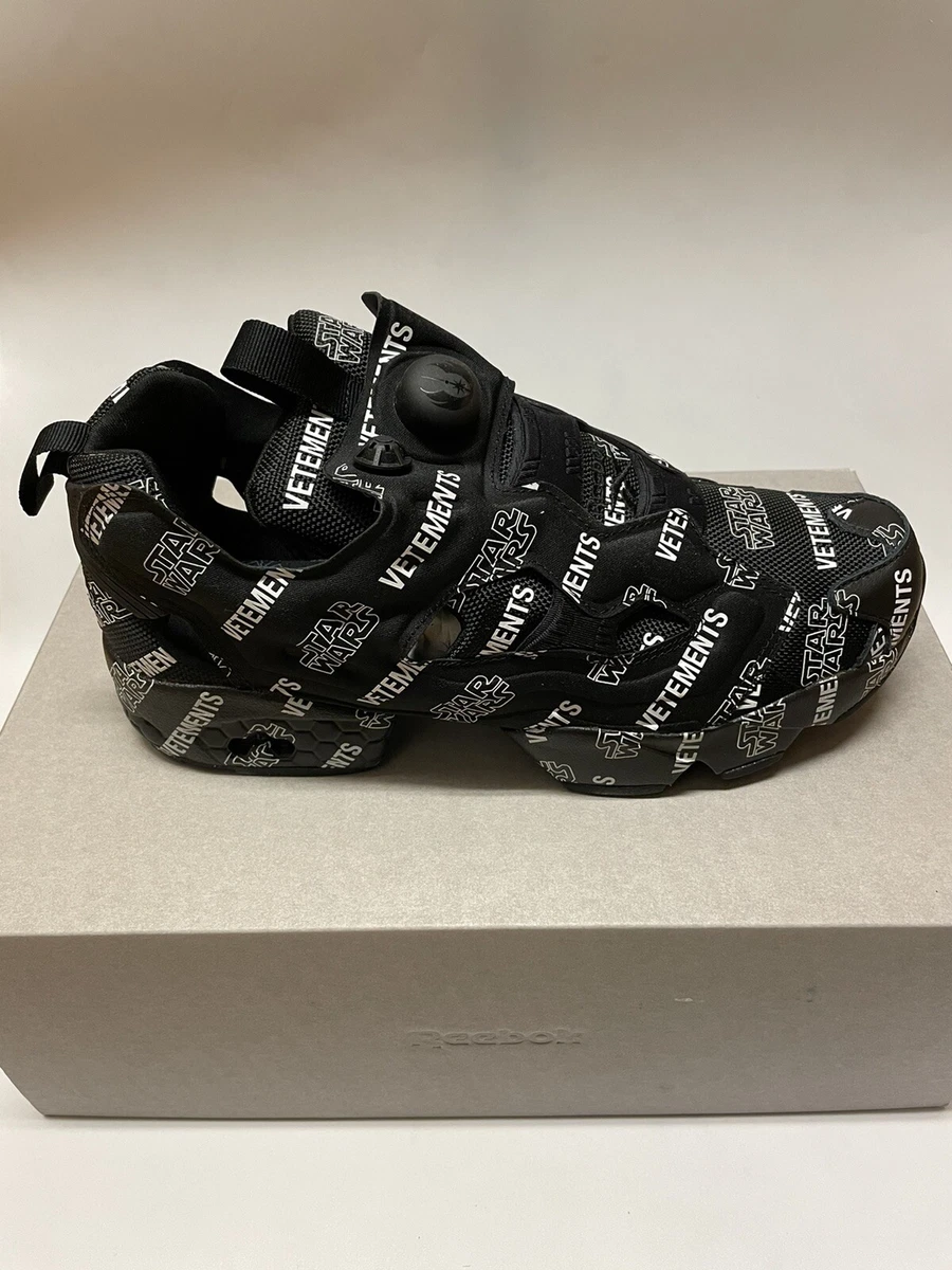 Reebok x Vetements Star Wars Instapump Fury Black FX4458 Men's Size 8.5 US