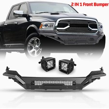 Steel Front Bumper Wled Lights For 2013 2014 2015 2016 2017 2018 Dodge Ram 1500 Steel Front Bumper Wled Lights For 2013 2014 2015 2016 2017 2018 Dodge Ram 1500