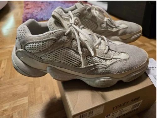 Adidas Yeezy 500 bone white - EU 45 1/3 - US 11 - UK 10 1/2 - (AA129)